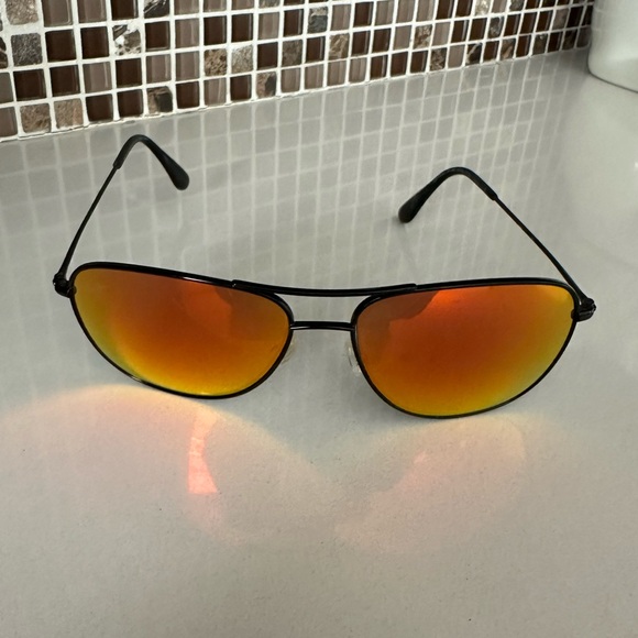 MAUI JIM CLIFF HOUSE MJ-247-02 BLACK HAWAII LAVA POLARIZED 59-15-120 CONTAINS RX main image 9